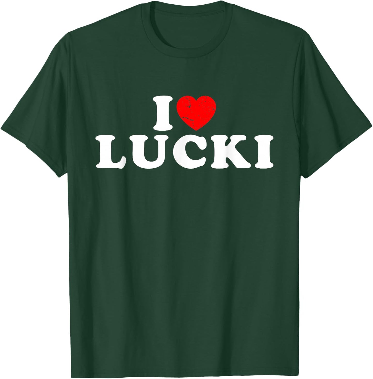 I Love Lucki I Heart Lucki - Red Heart T-Shirt - T-Shirt | Forest