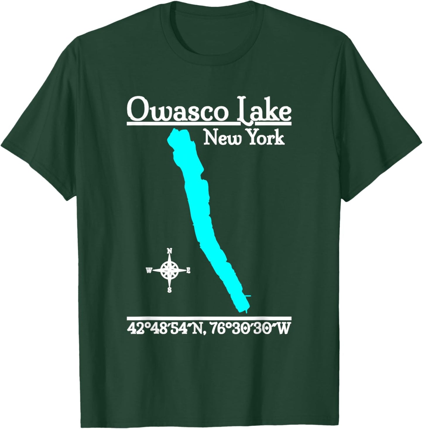Owasco Lake, New York T-Shirt - T-Shirt | Forest