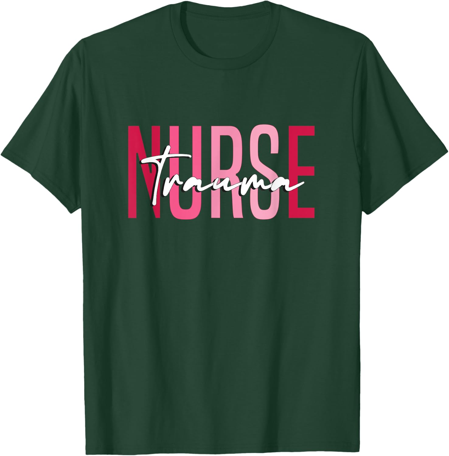 Vintage Trauma Nurse Er Trauma ICU Nurse Emergency Trauma T-Shirt - T-Shirt | Forest