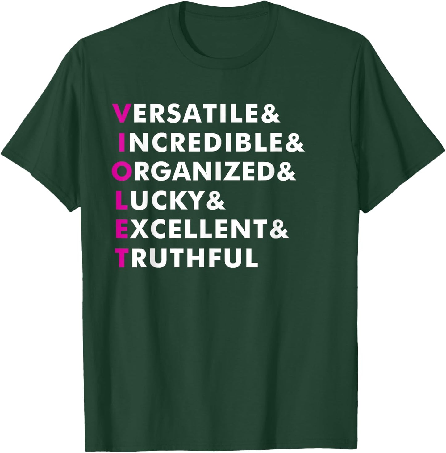 Violet Name Shirt Personalized Gift T-Shirt - T-Shirt | Forest