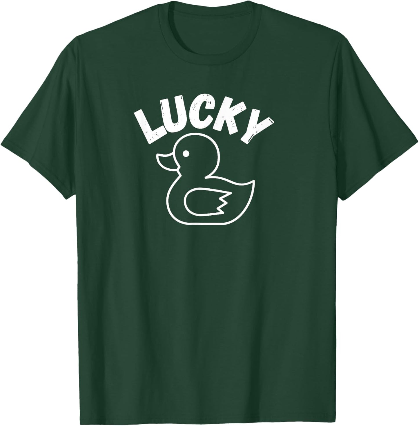 Lucky Duck Graphic Short Sleeve , Women, and Kids T-Shirt - T-Shirt | Forest