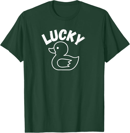 Lucky Duck Graphic Short Sleeve , Women, and Kids T-Shirt - T-Shirt | Forest