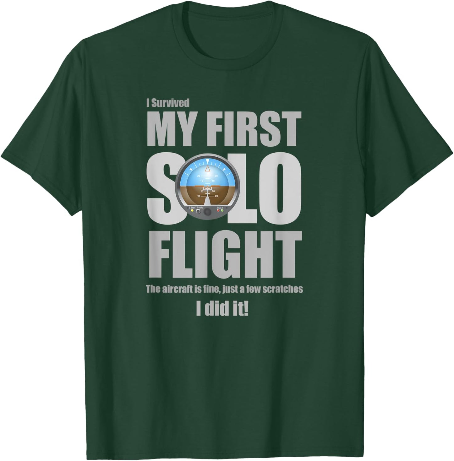 I Survived My First Solo Flight! T-Shirt - T-Shirt | Forest