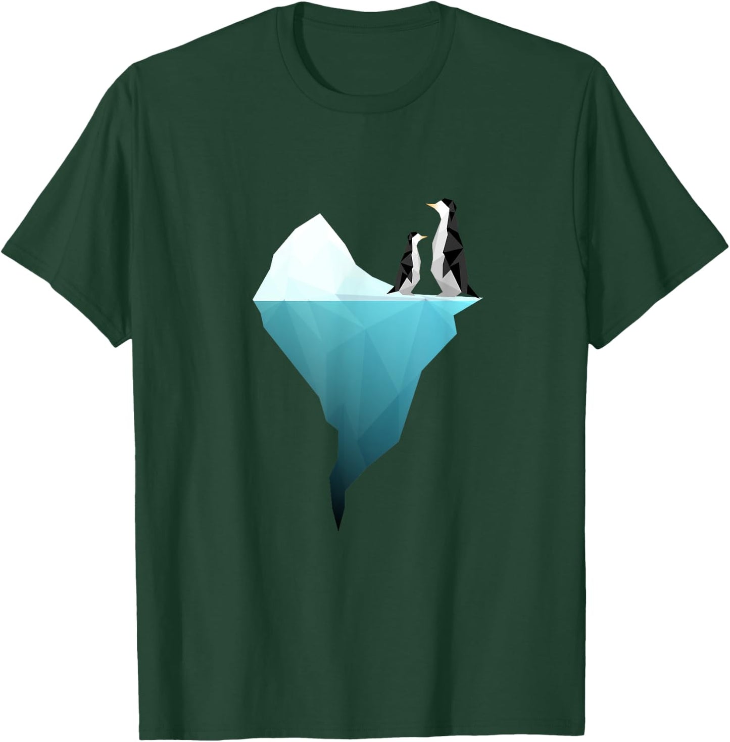 Unique geometric penguins Graphic - friend/men/women T-Shirt - T-Shirt | Forest