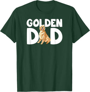 Funny Golden Lover I Love My Golden Retriever Dad Pet Owner T-Shirt - T-Shirt | Forest