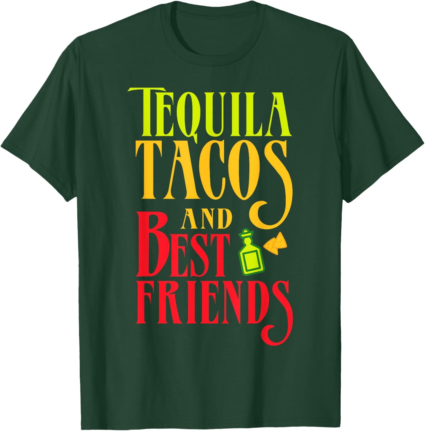 Tequila Tacos and Best Friends Taco Tuesday Shirt T-Shirt - T-Shirt | Forest