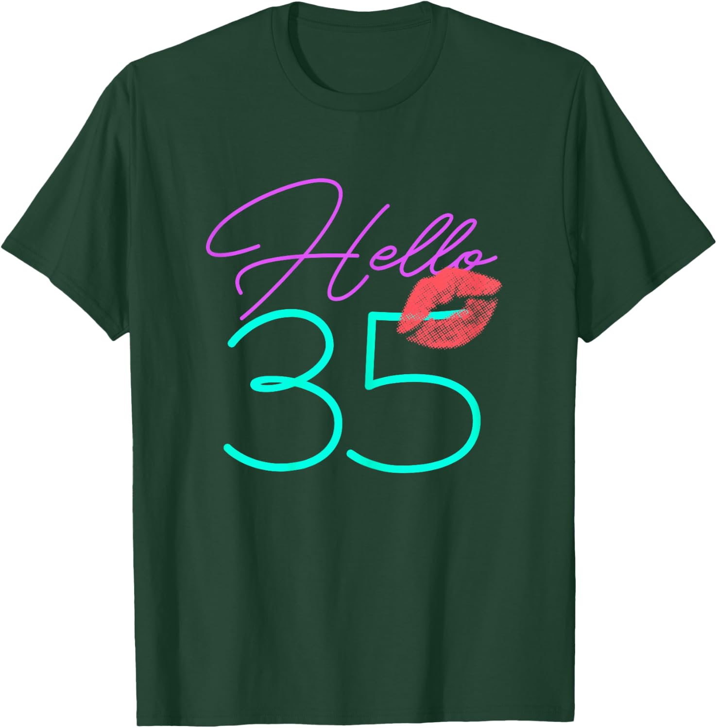 35th Birthday Funny Pink Women Gift T-Shirt - T-Shirt | Forest