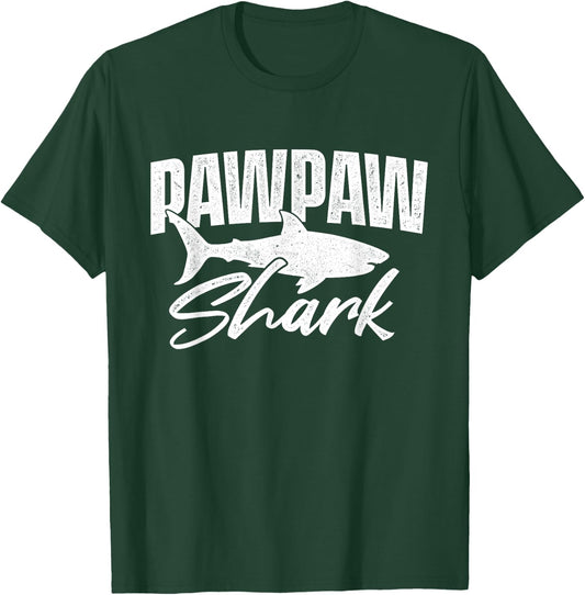 Pawpaw Shark - Sea Animal Ocean Grandpa Grandfather T-Shirt - T-Shirt | Forest