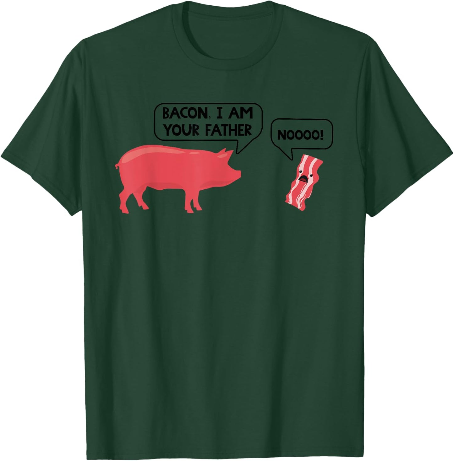 Funny Bacon I Am Your Father Gift Kids Meat Lovers T-Shirt - T-Shirt | Forest