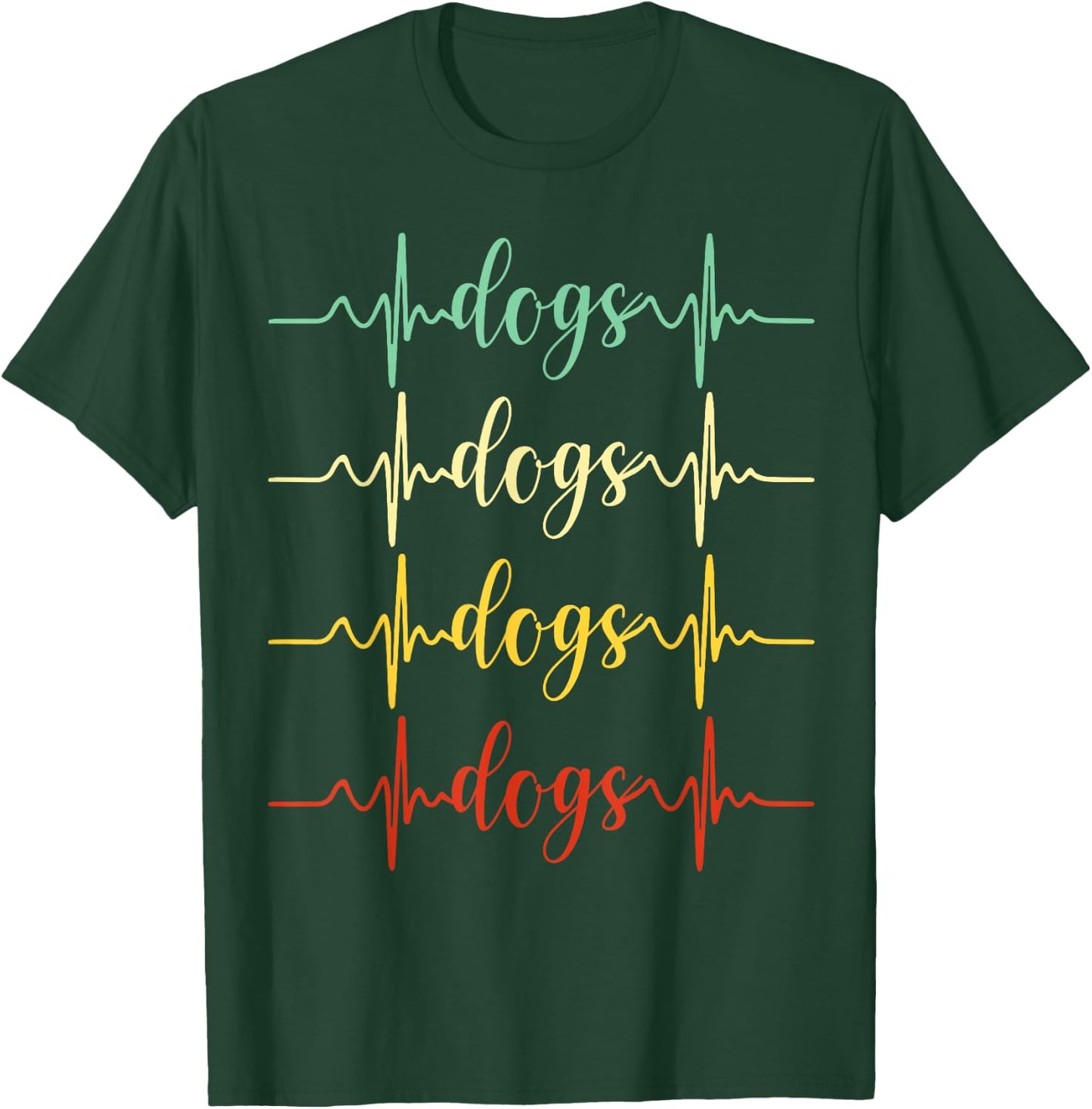 Vintage Dog Shirt Trendy Cute Dog Paw Puppy Dog Love Apparel Women Kids T-Shirt - T-Shirt | Forest