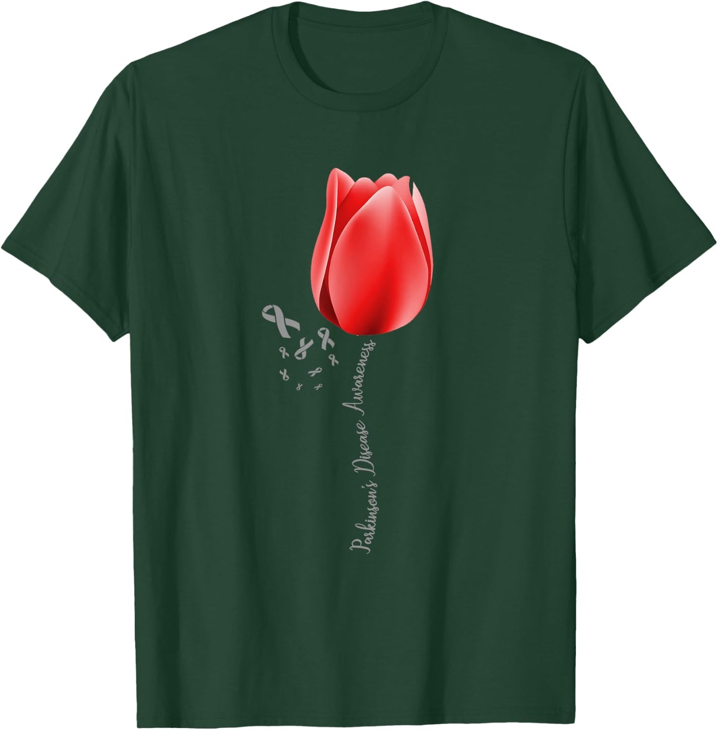 Parkinson Disease Awareness Tulip April Month Pretty T-Shirt - T-Shirt | Forest