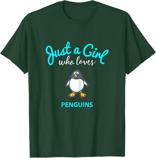 Penguin Shirt for Girls | Kids Penguin T-Shirt - T-Shirt | Forest