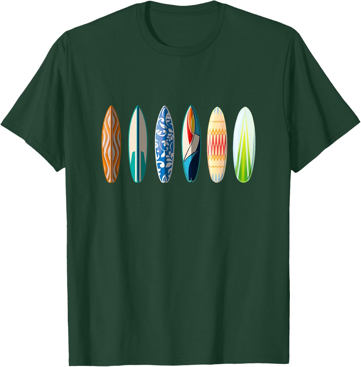 Surfboard Surfing T-Shirt - T-Shirt | Forest