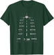 Aviation Phonetic Alphabet T-38 Talon Jet Airplane Pilot T-Shirt - T-Shirt | Forest
