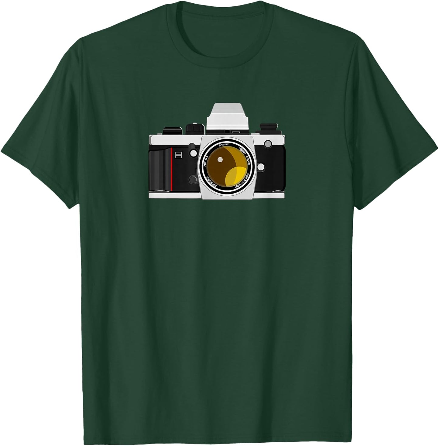 35mm SLR Film Vintage Analog Camera T-Shirt - T-Shirt | Forest