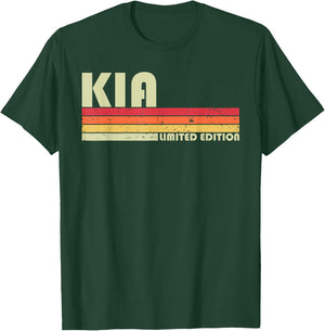 KIA Name Personalized Retro Vintage 80s 90s Birthday T-Shirt - T-Shirt | Forest