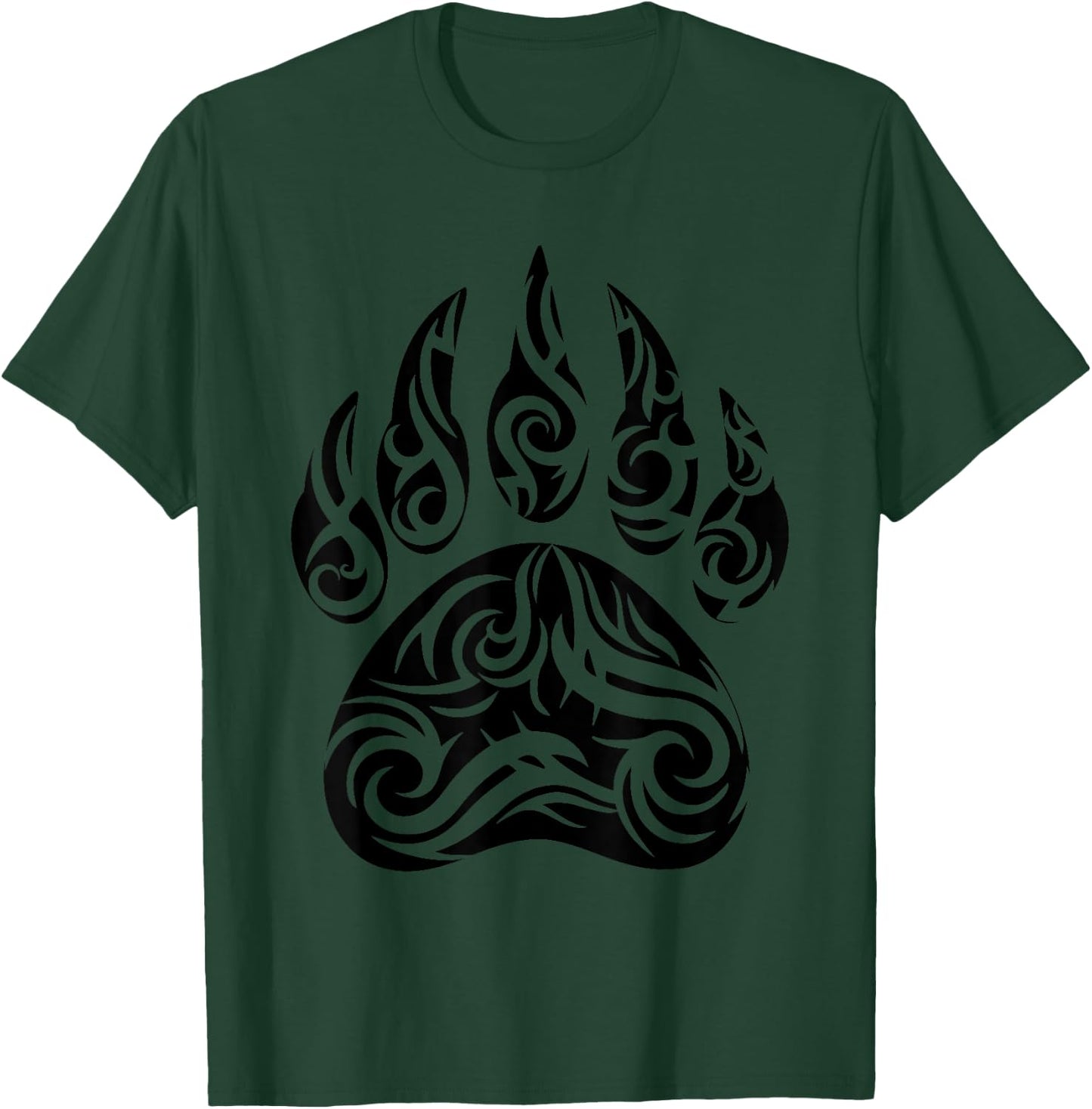 Native American Bear Paw Funny Spirit Animal Gift Men Women T-Shirt - T-Shirt | Forest