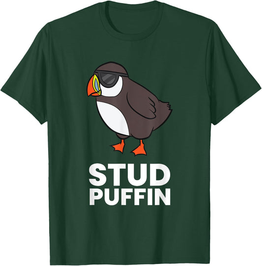 Stud Puffin Seabird Stuf Muffin Iceland Puffin Bird T-Shirt - T-Shirt | Forest