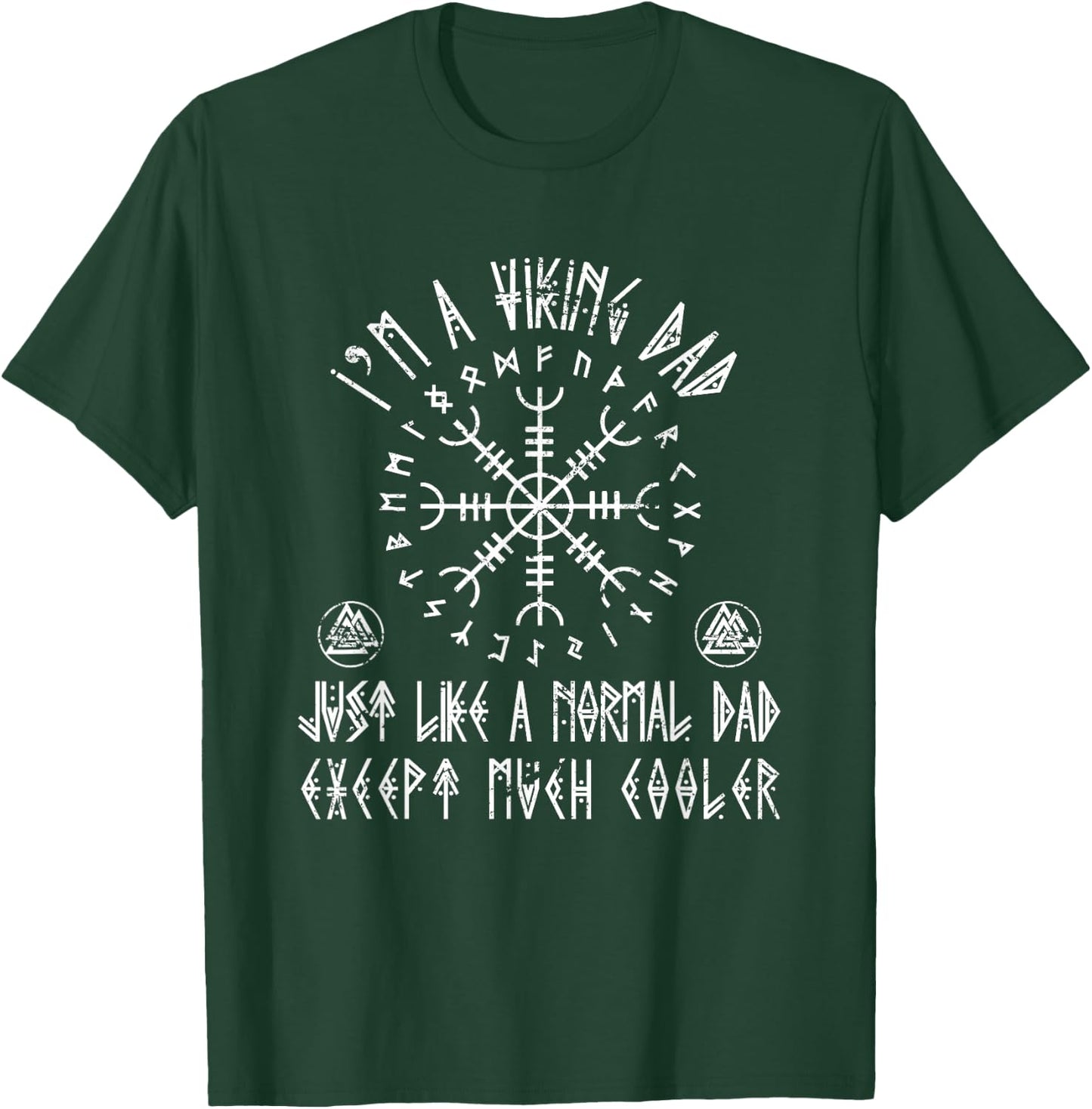Viking Dad Scandinavian Warrior Fathers Day Gift Viking T-Shirt - T-Shirt | Forest