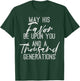 Blessing May His Favor be Upon You Christian T-Shirt - T-Shirt | Forest