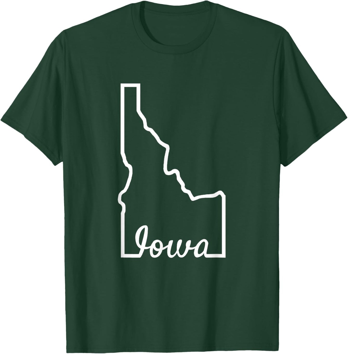 Idaho Iowa Funny Geography Mix up Joke Idawa State Pride T-Shirt - T-Shirt | Forest