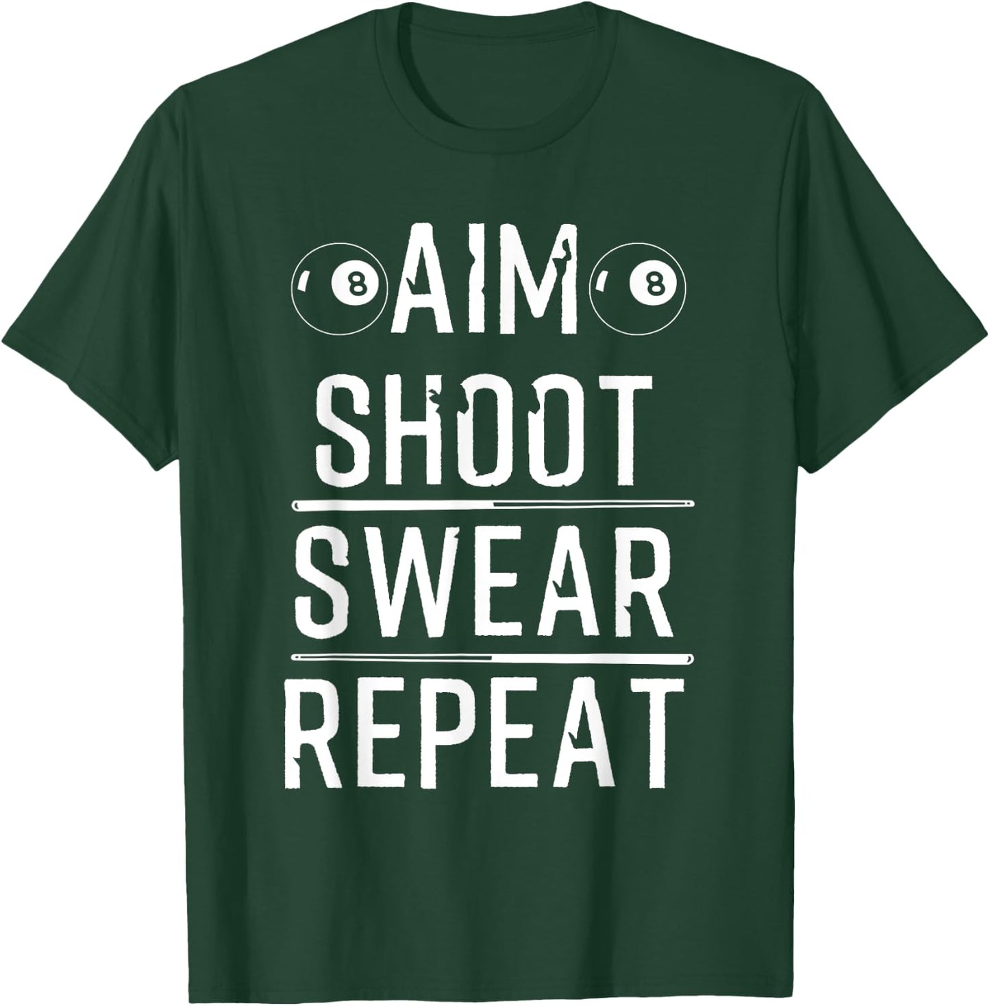 Cool Pool Player Sports Funny Billiard Gift Women T-Shirt - T-Shirt | Forest