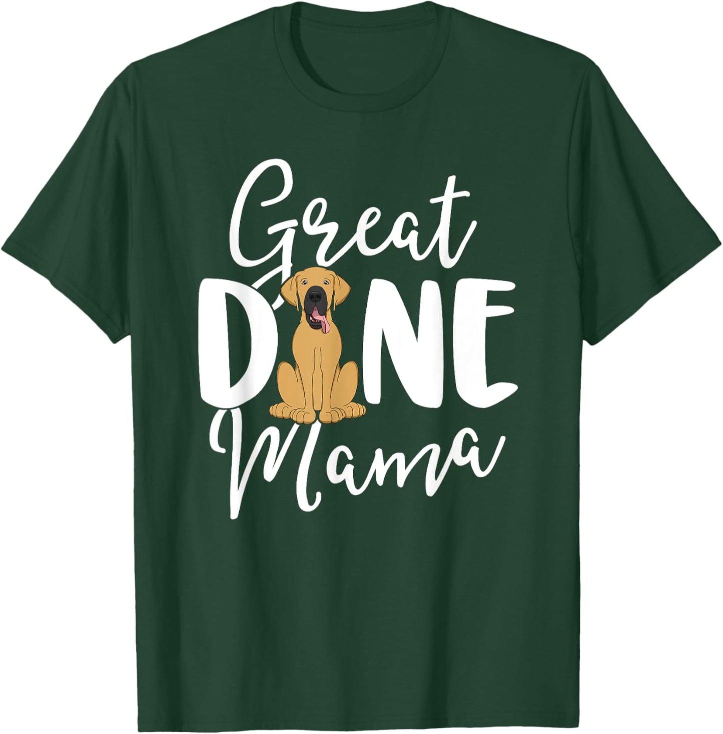 Fawn Great Dane Mama Dog Owner Shirts Women Mom Gift T-Shirt - T-Shirt | Forest