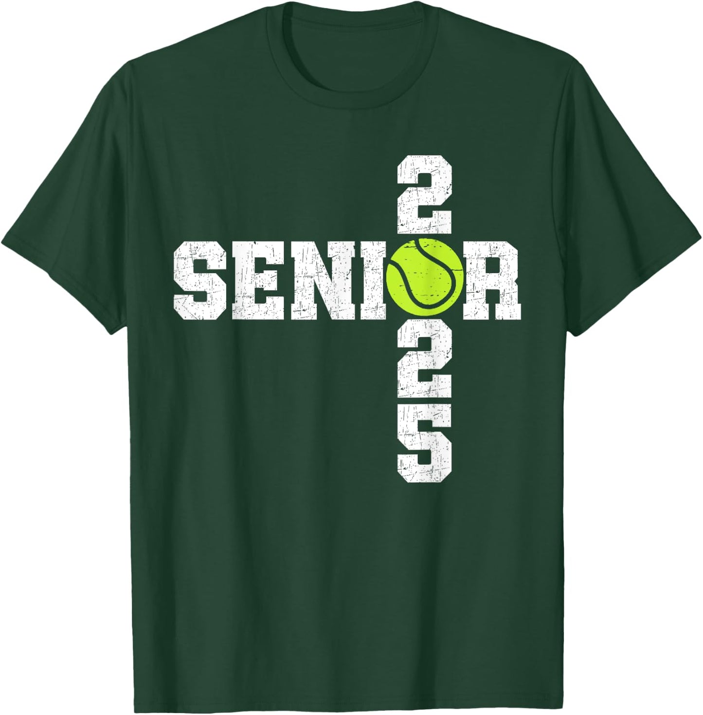 Senior Class of 2025 Tennis Seniors Back to School 2025 T-Shirt - T-Shirt | Forest
