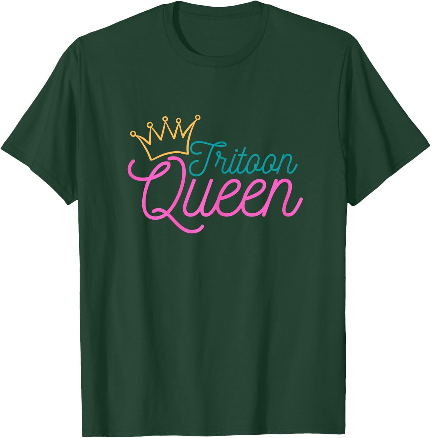 Tritoon Queen Flatboat Pontoon Boat Life Tri-Toon T-Shirt - T-Shirt | Forest