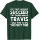 TRAVIS Gift Name Personalized Birthday Funny Christmas Joke T-Shirt - T-Shirt | Forest