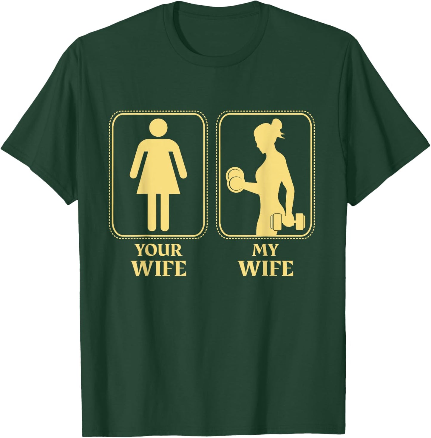 My wife your wife weightlifting women fitness gym moms T-Shirt - T-Shirt | Forest