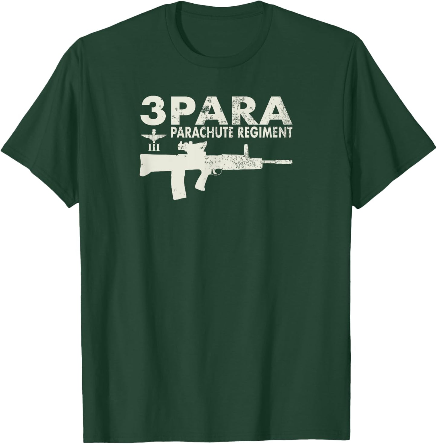 3 Para - Parachute Regiment (distressed) T-Shirt - T-Shirt | Forest
