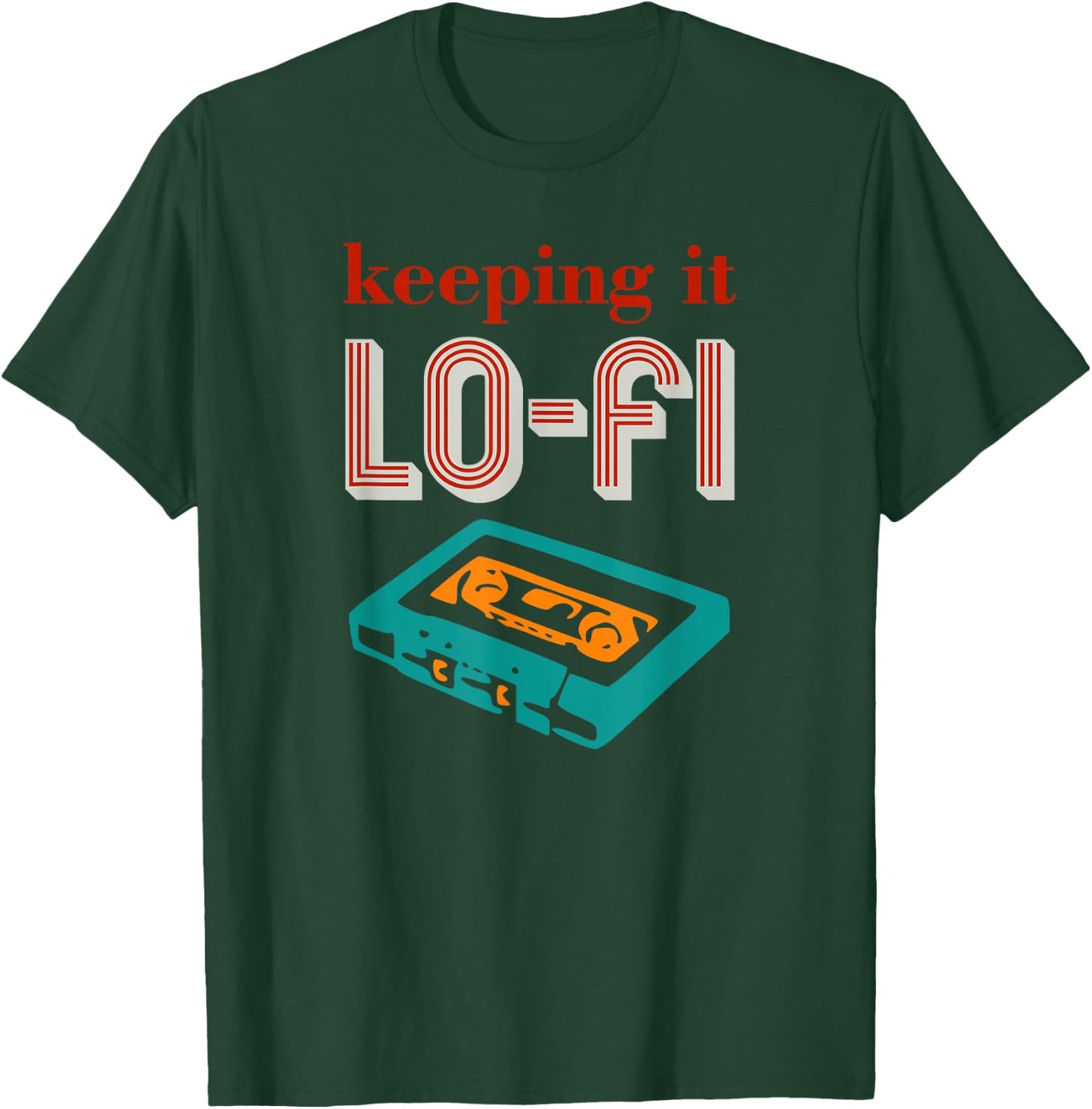 Lo-Fi music, retro cassette vibes, Low Fidelity chilling T-Shirt - T-Shirt | Forest