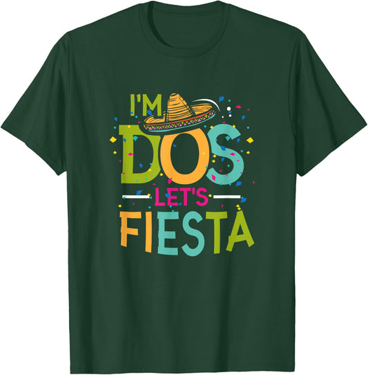 I'm Dos Taco Twosday Shirt Boy Girl Kids 2nd Birthday Gift T-Shirt - T-Shirt | Forest