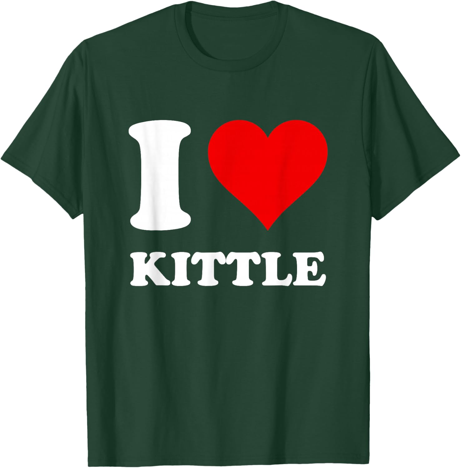 Red Heart I Love Kittle T-Shirt - T-Shirt | Forest