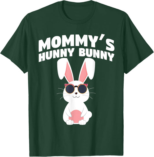 Mommy's Hunny Bunny Easter Egg Hunts Cute Rabbit T-Shirt - T-Shirt | Forest