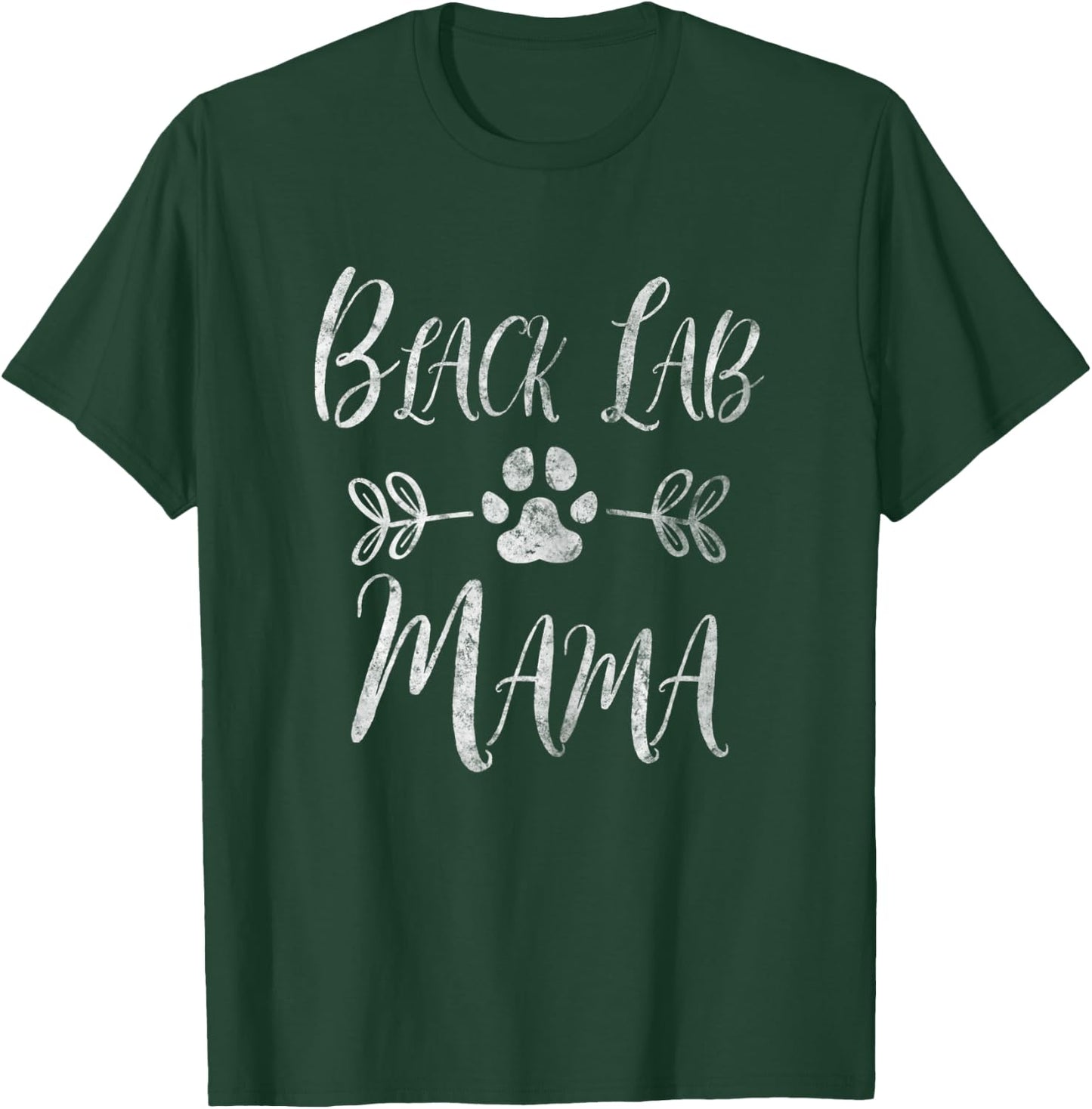 Black Lab Mama Shirt Labrador Retriever Lover Funny Dog Mom Women T-Shirt - T-Shirt | Forest