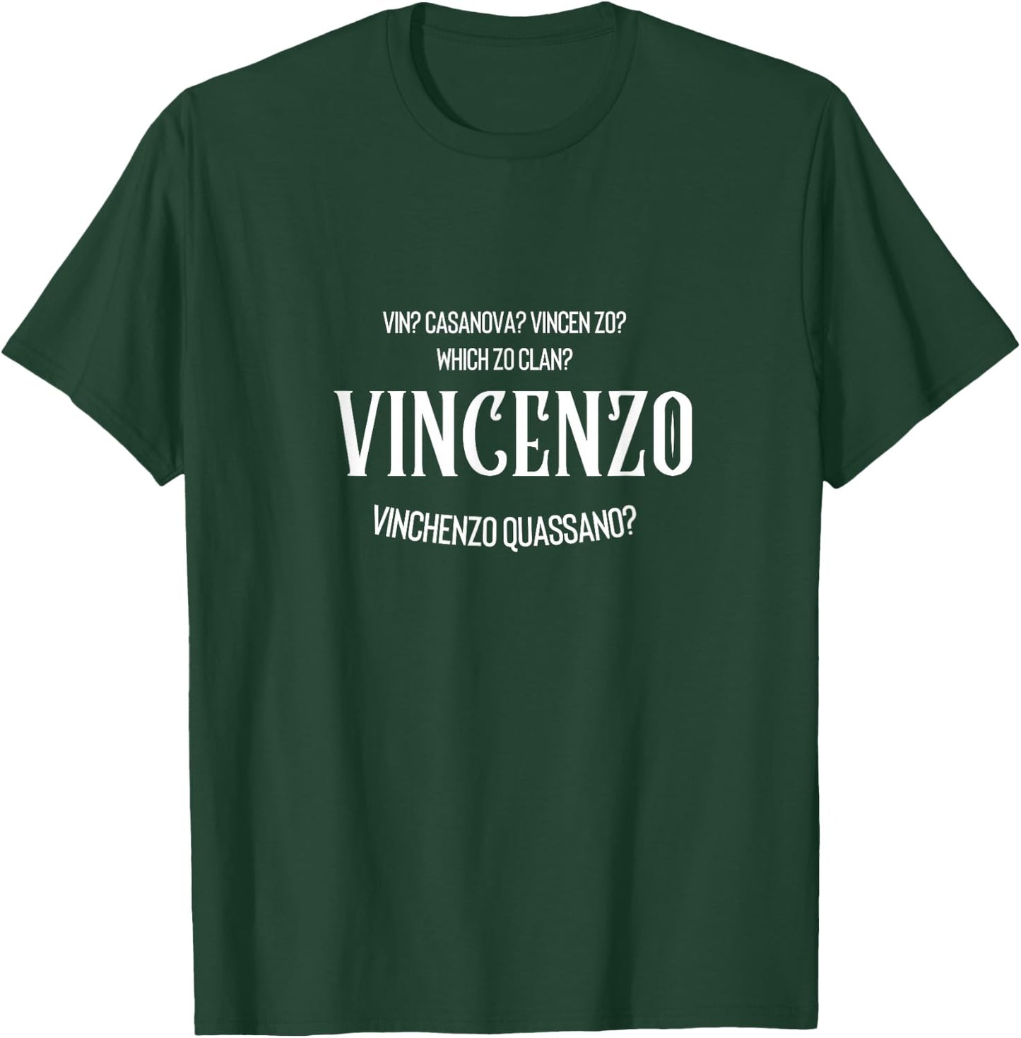 VincenzoTees Vincenzo - Korean Drama Inspired kdrama gift , Black, Small T-Shirt - T-Shirt | Forest