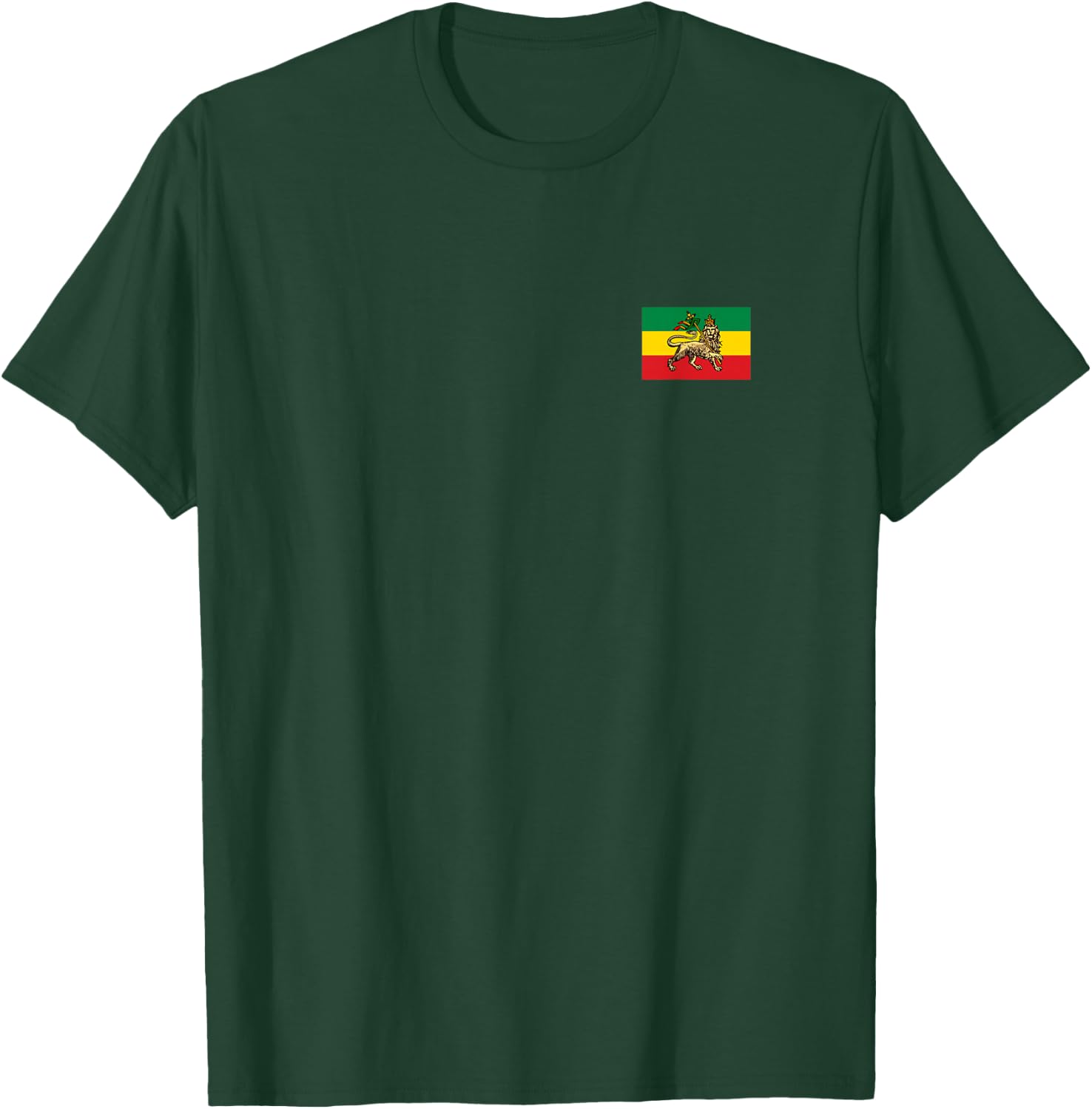 Rastafarian Lion of Judah Rasta Flag T-Shirt - T-Shirt | Forest