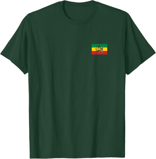 Rastafarian Lion of Judah Rasta Flag T-Shirt - T-Shirt | Forest