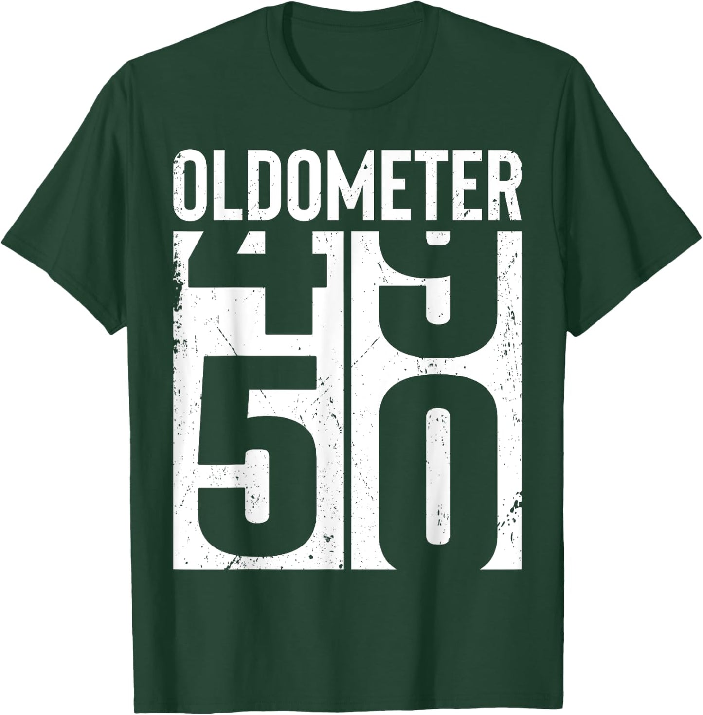 Funny 50 Years Old 50th Birthday Odometer Oldometer Gift Men T-Shirt - T-Shirt | Forest