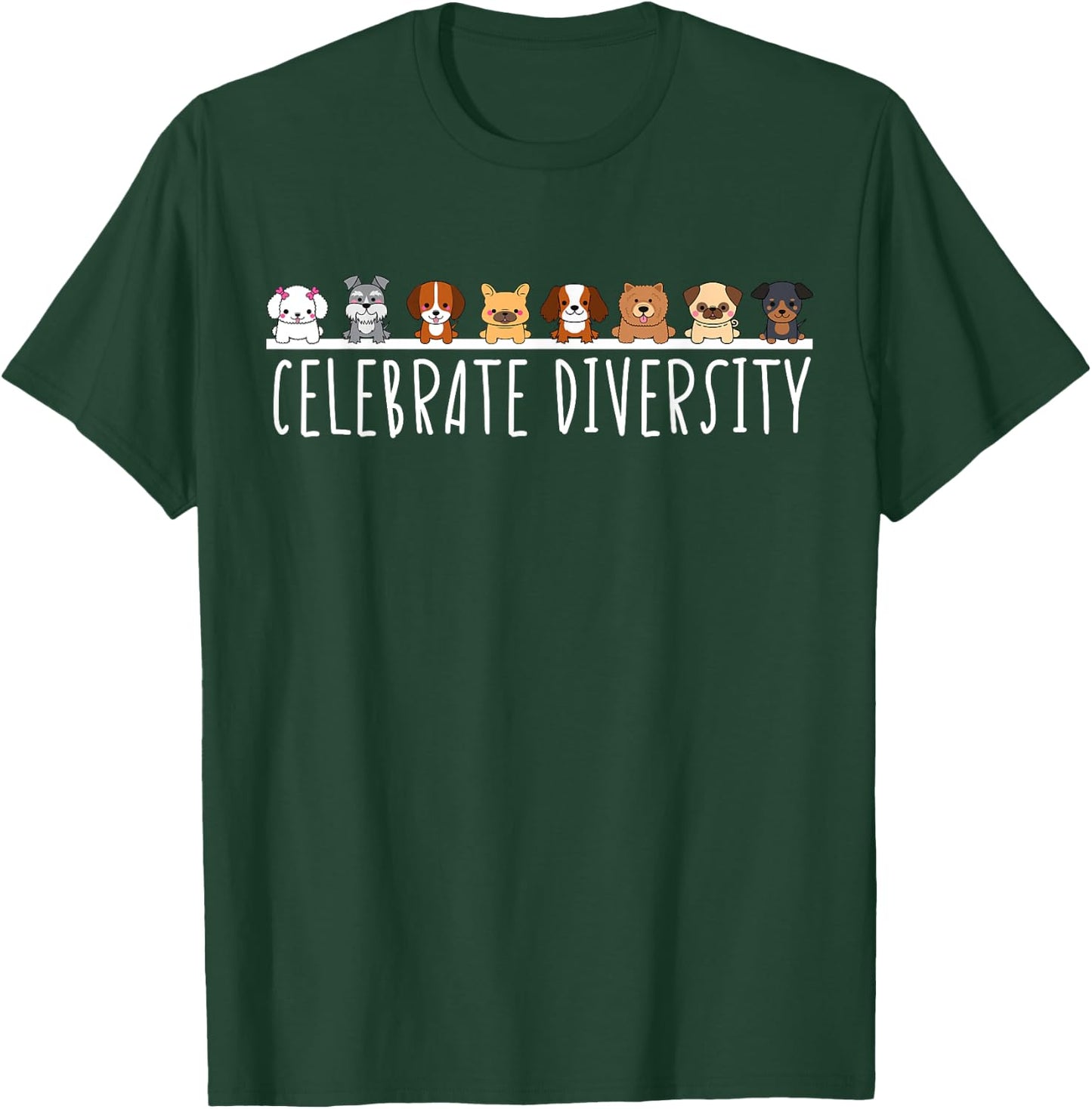 Dog Lovers Gift Dog Mum Celebrations Variety Dog Dad Women T-Shirt - T-Shirt | Forest
