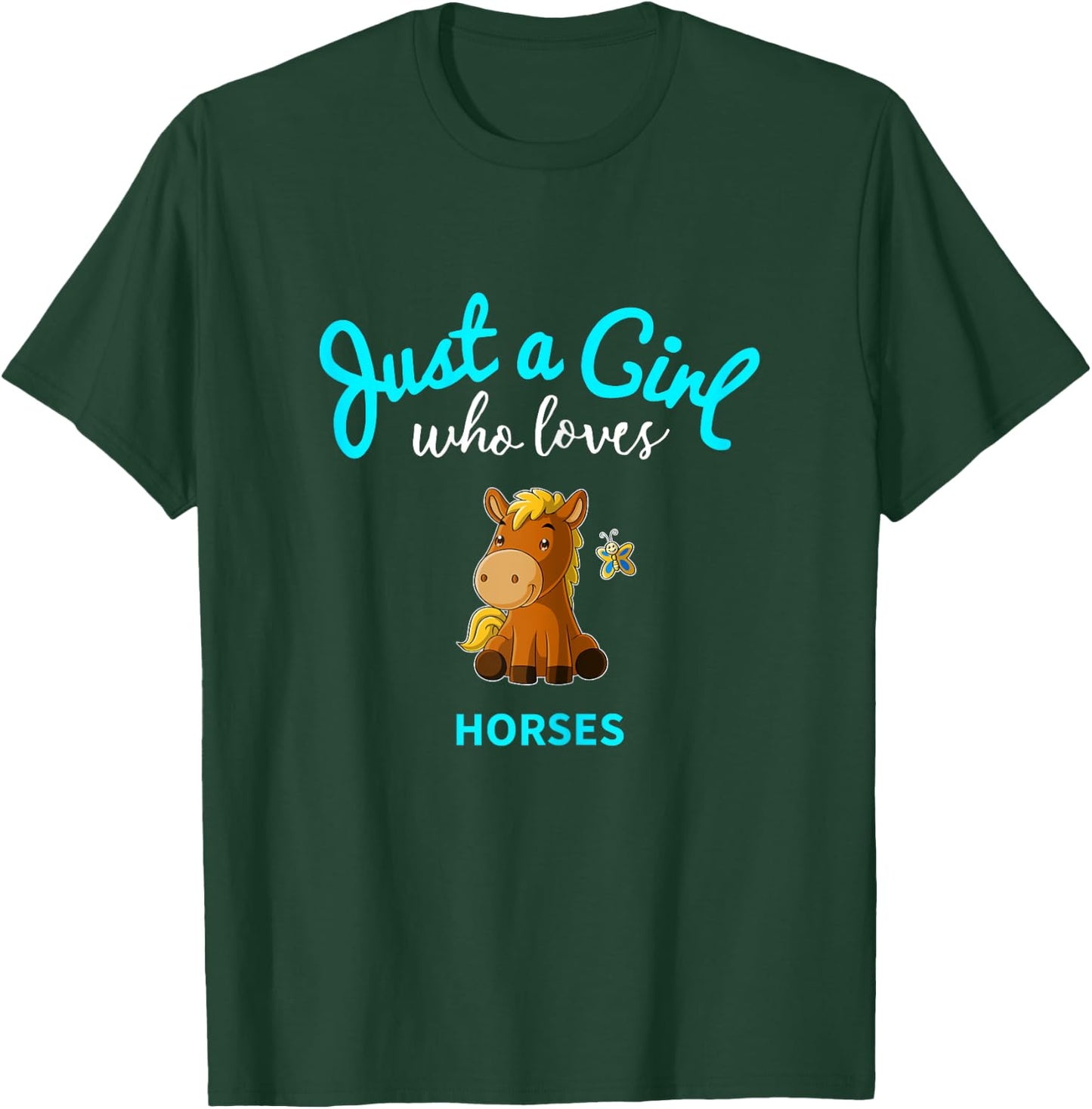 Horse Shirt for Girls | Children's Horse T-Shirt - T-Shirt | Forest