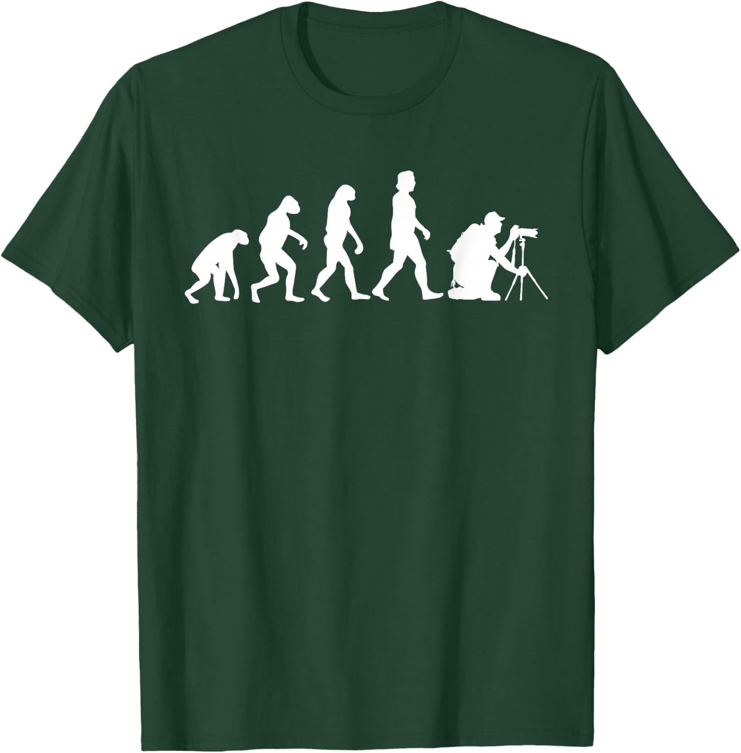 Fotograf Evolution Funny Photography Photo Photographer T-Shirt - T-Shirt | Forest