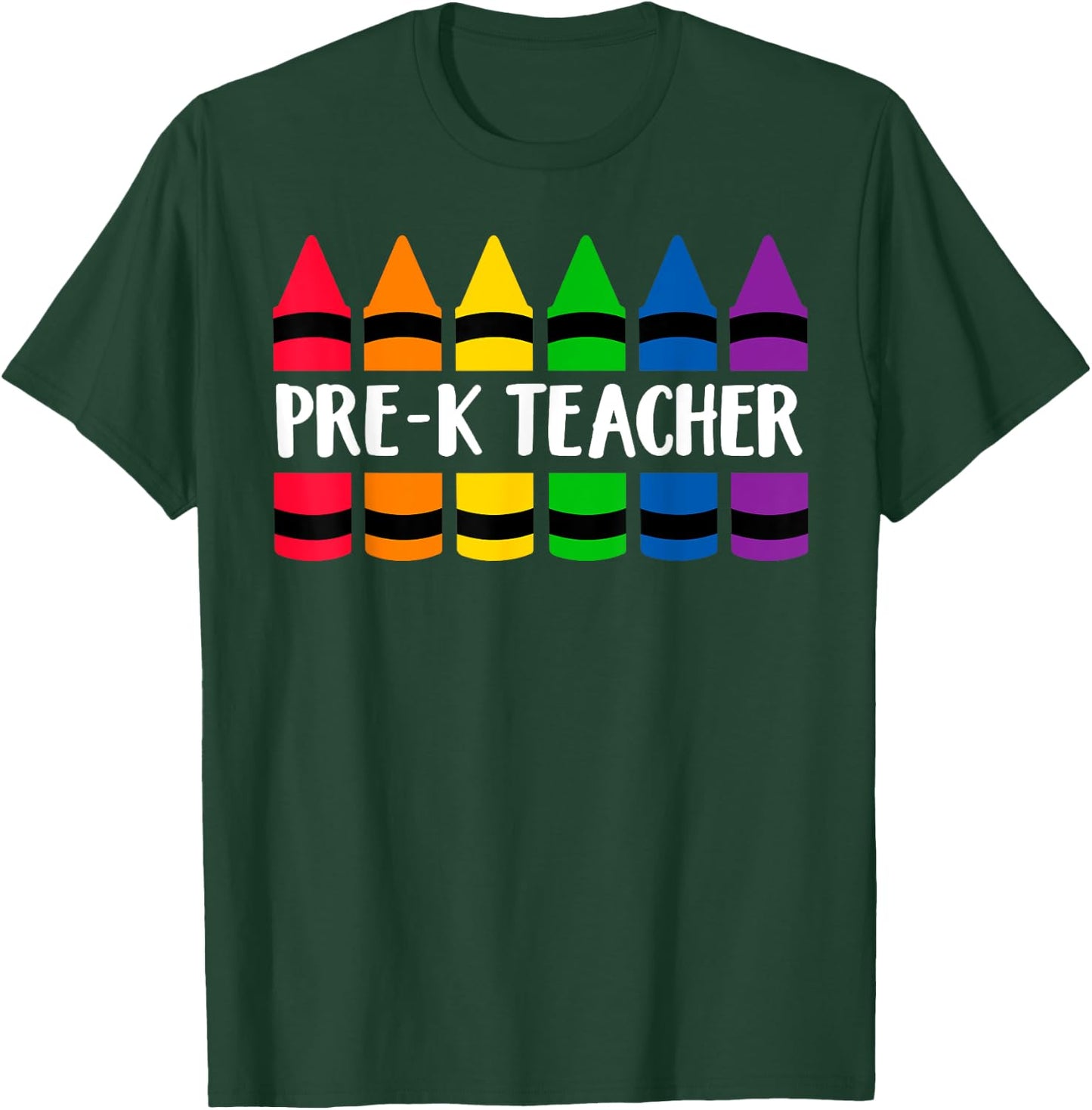 Pre-K Teacher Crayon - CRAY Teacher Women T-Shirt - T-Shirt | Forest