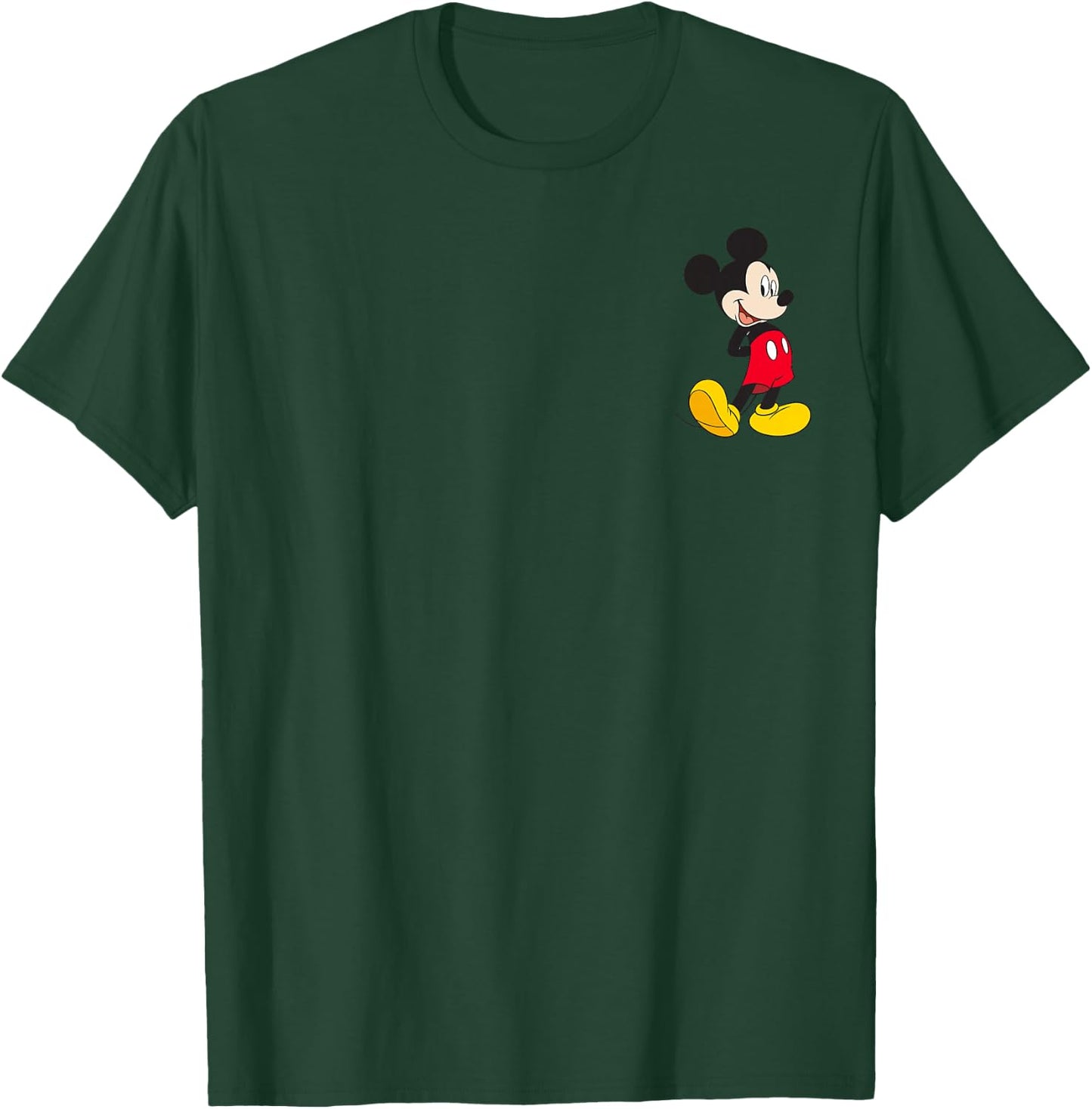 Disney Mickey and Friends Cute Vintage Pocket Mickey Logo T-Shirt - T-Shirt | Forest
