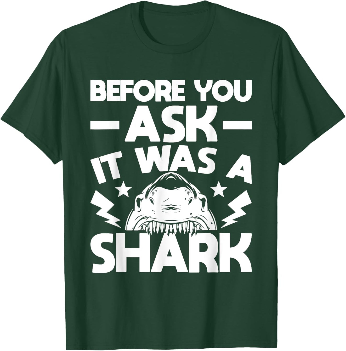 It Was A Shark - Handicap Wheelchair Amputee T-Shirt - T-Shirt | Forest