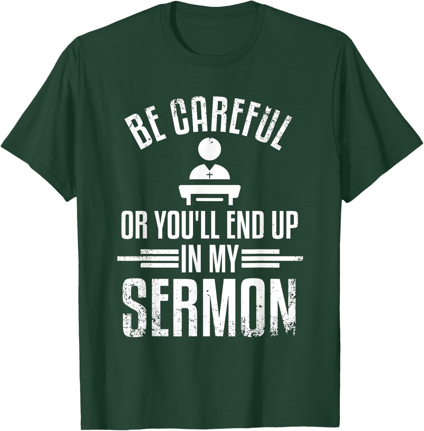 Funny Pastor Appreciation Gift Cool Christian Church Men T-Shirt - T-Shirt | Forest