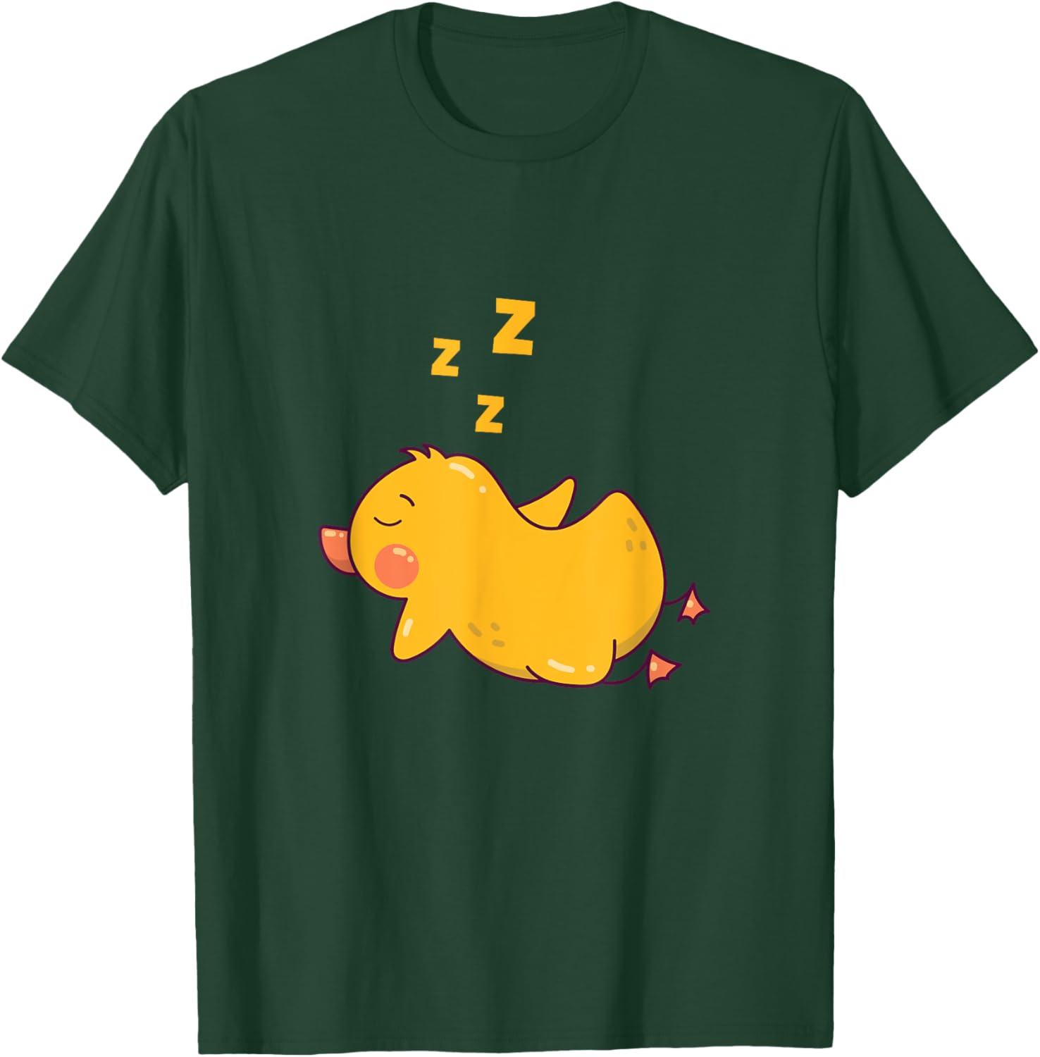 Sleeping Duck Rubber Duckling Nap Sleep Pajamas Party T-Shirt - T-Shirt | Forest