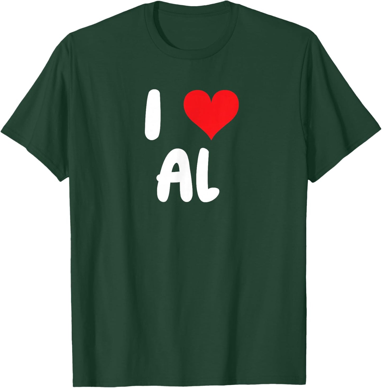 I Love Al - Heart - Name T-Shirt - T-Shirt | Forest